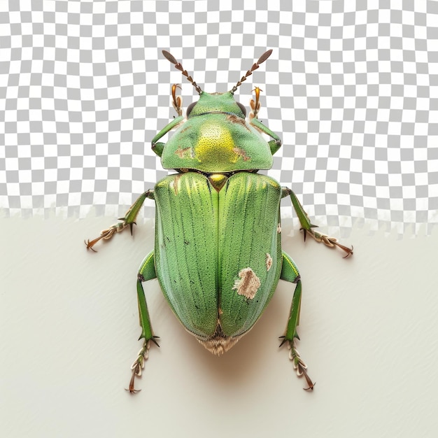 a green beetle with a number 3 on its back