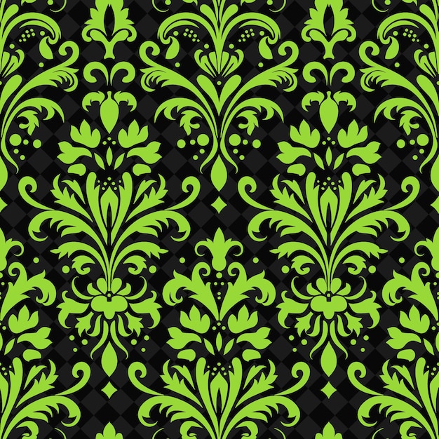 PSD a green and black wallpaper with a floral pattern and the word quot on it