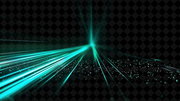 a green and blue light background with particles and stars