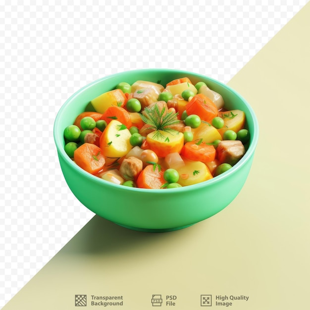 a green bowl of vegetables with a picture of a green bowl of peas and carrots.