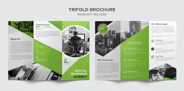 Green Business Trifold Brochure