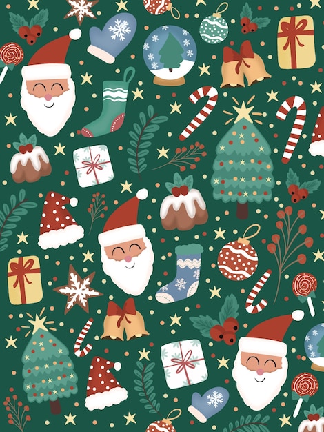 PSD green christmas wallpaper