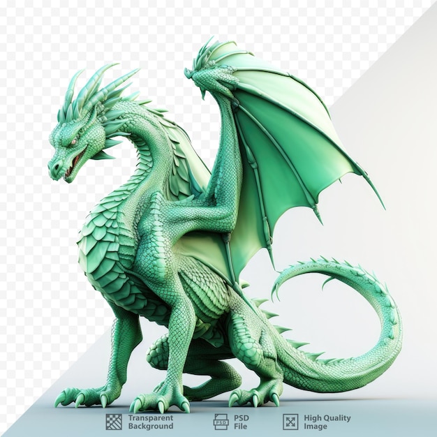 a green dragon with the words " the word " on it.