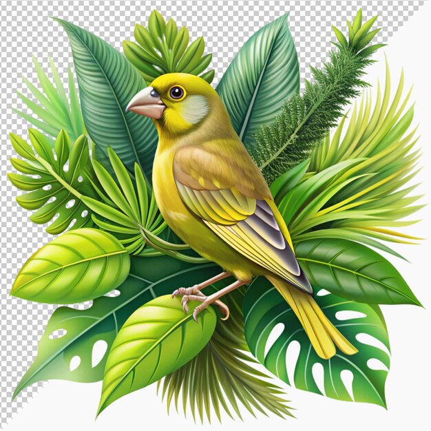 PSD green finch