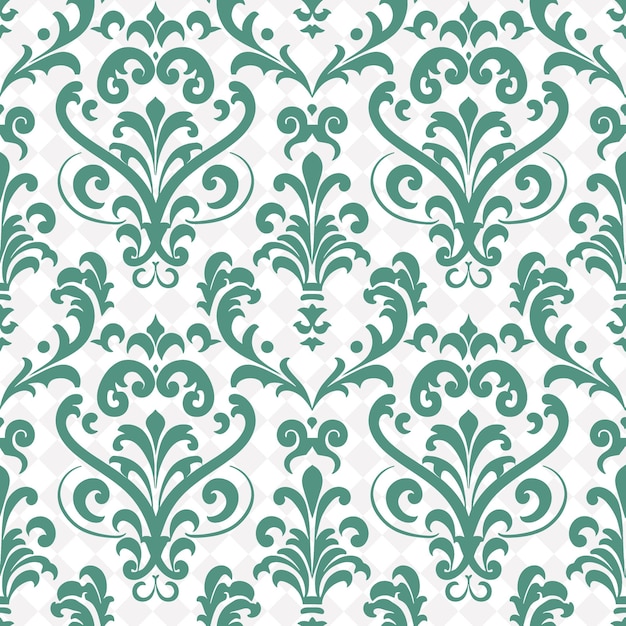 PSD a green floral pattern with a green background