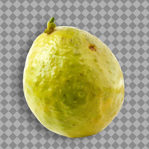 a green fruit with a white background with a checkered pattern