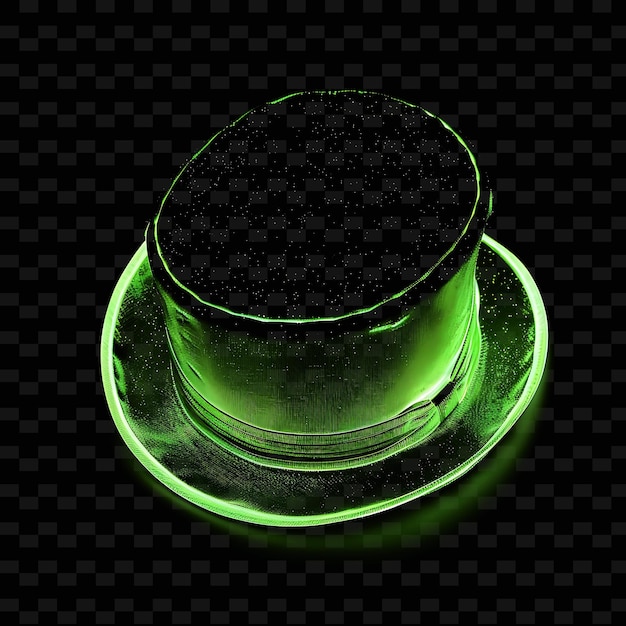 PSD a green glass with a green rim and a green ring on it