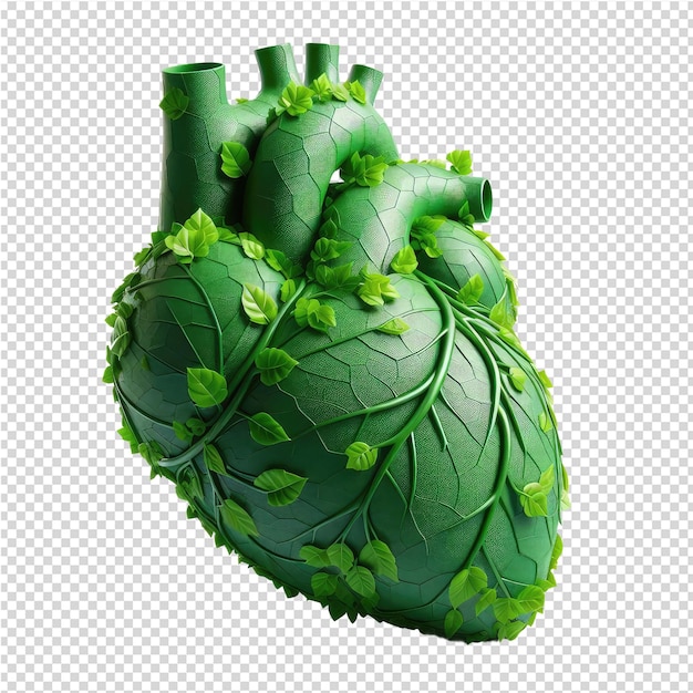 a green heart with the word human on it