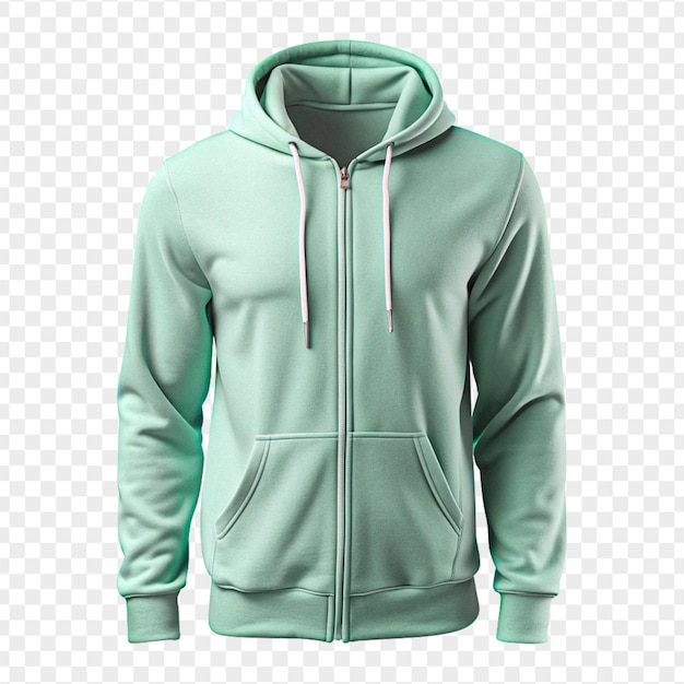 a green hoodie with a hoodie on it