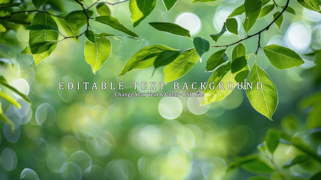 Green Leaves with Bokeh