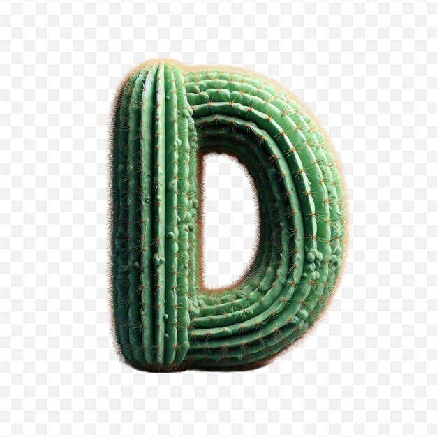 PSD a green letter s that is made of plastic