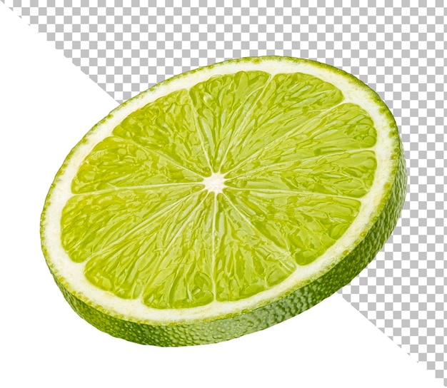 Green lime citrus fruit isolated