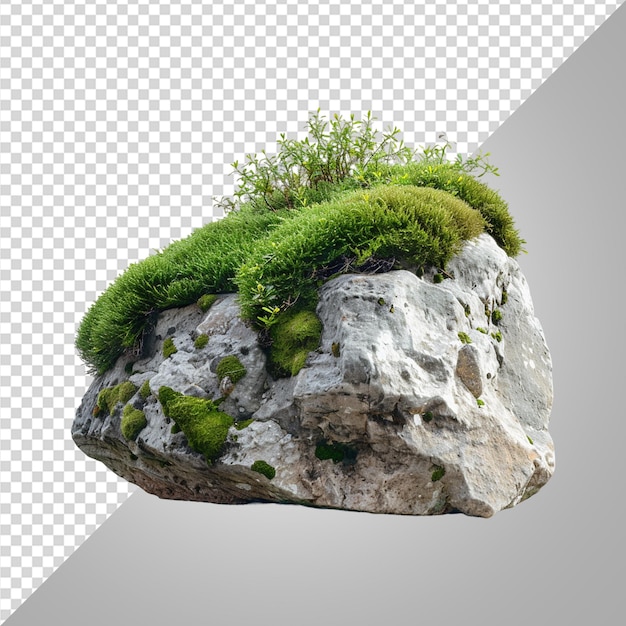 green moss on rock png