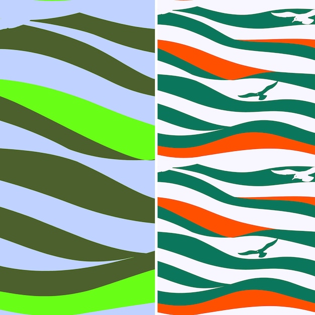 PSD a green and orange striped pattern with a green and orange striped design