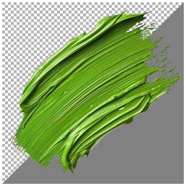 green paint stain transparent background