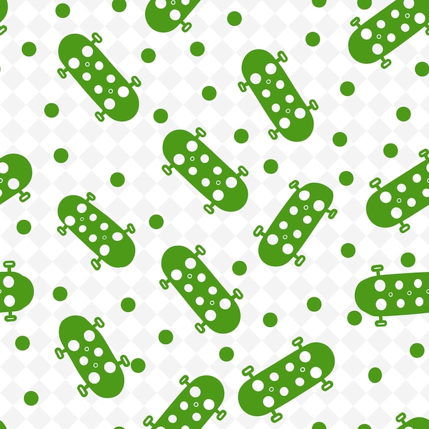 green pills with dots on a white background