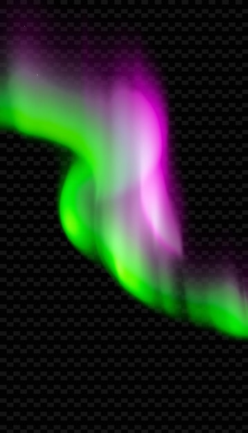 PSD green and pink smoke on a black background