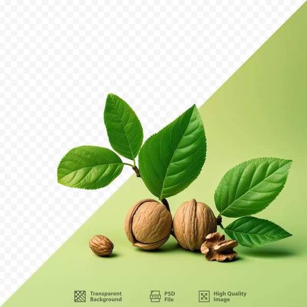 a green plant with a green leaf that says walnuts.