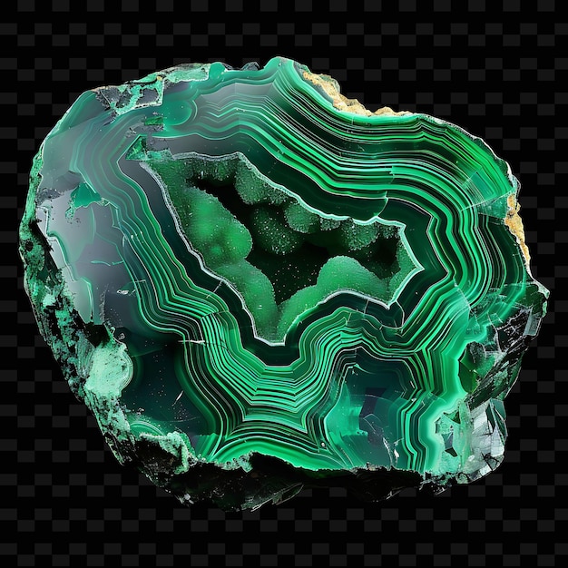 a green quartz stone with a green background and a black background