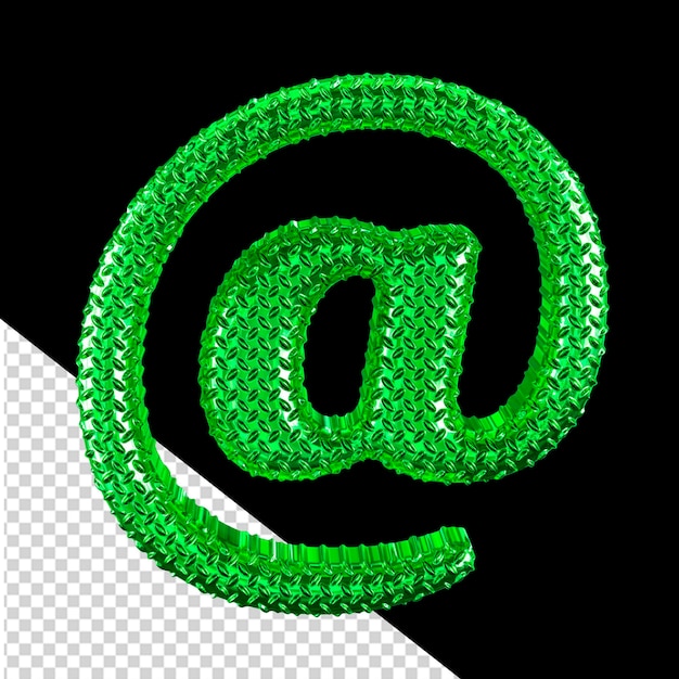 PSD green ribbed symbol