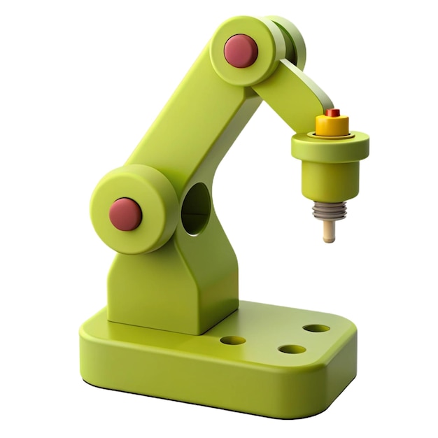 a green robot made by the company that is made by machine