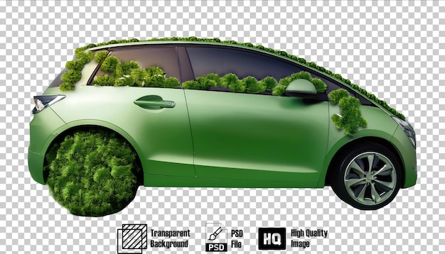 Green Roof Cars A Look at the Future of EcoFriendly Transportation isolated on transparent background