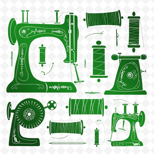 PSD a green sewing machine with the word quot seiko quot on it