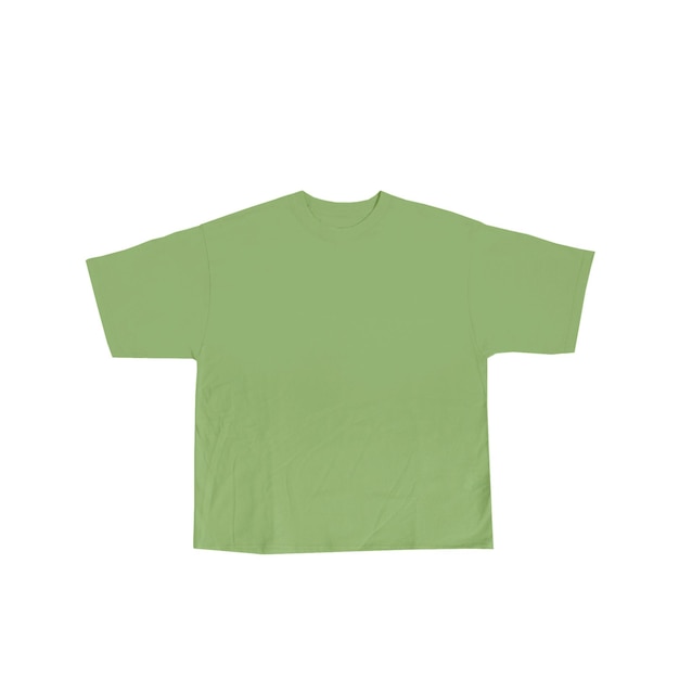 PSD a green shirt with a green collar that says t - shirt