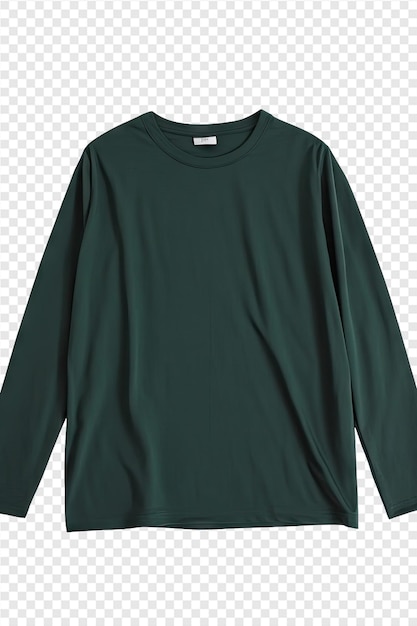 a green sweater with a white tag on the front