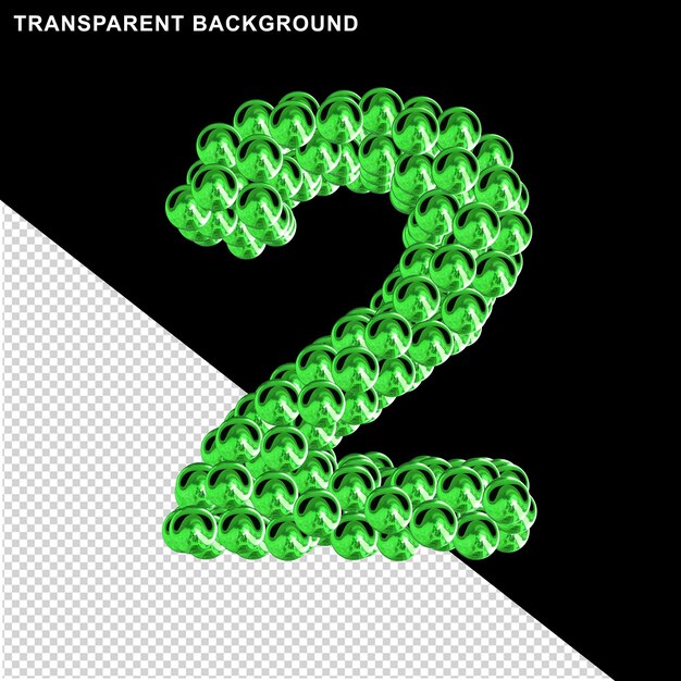 Green symbol from the spheres number 2