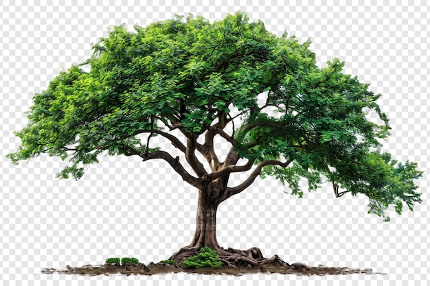 Green tree isolated on transparent background