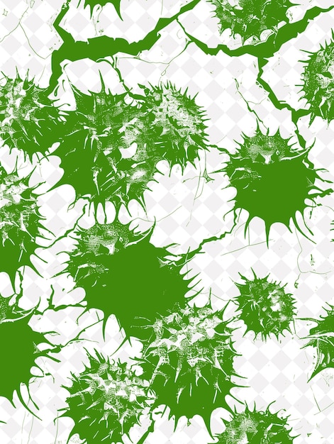 a green and white background with a green flower with the words quot dandelion quot on it