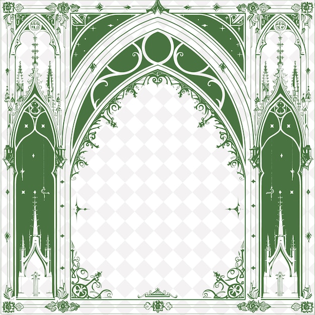 a green and white background with a green and white design