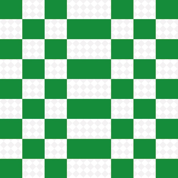 the green and white checkered pattern of the squares