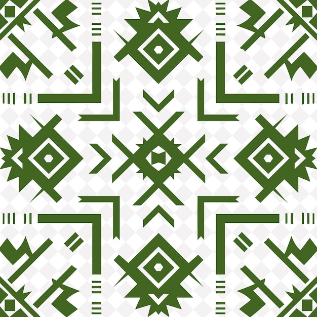 a green and white pattern with a green and white design