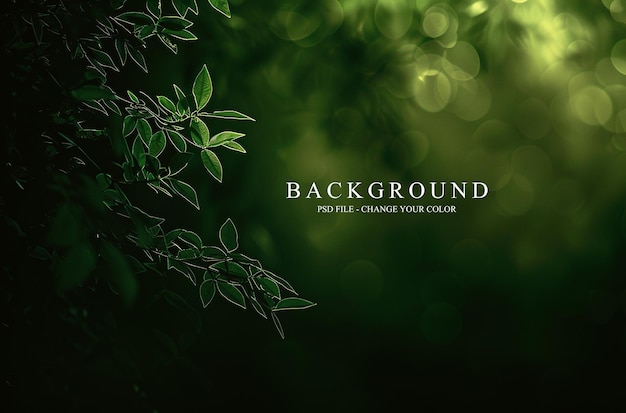 PSD green and yellow gradient background with dark green color on the left side