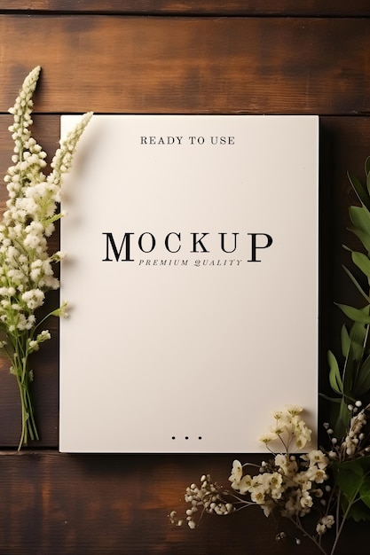 PSD greeting card mockup