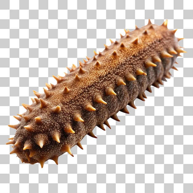 PSD a gregarious sea cucumber isolated on transparent background