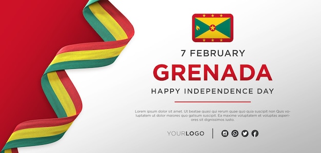 Grenada National Independence Day Celebration Banner, National Anniversary