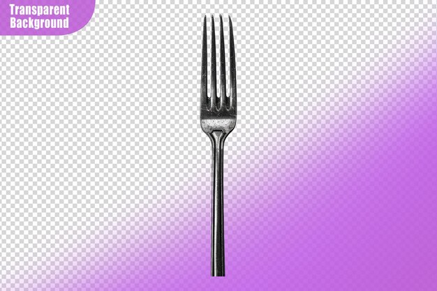 PSD grill fork isolated on transparent background