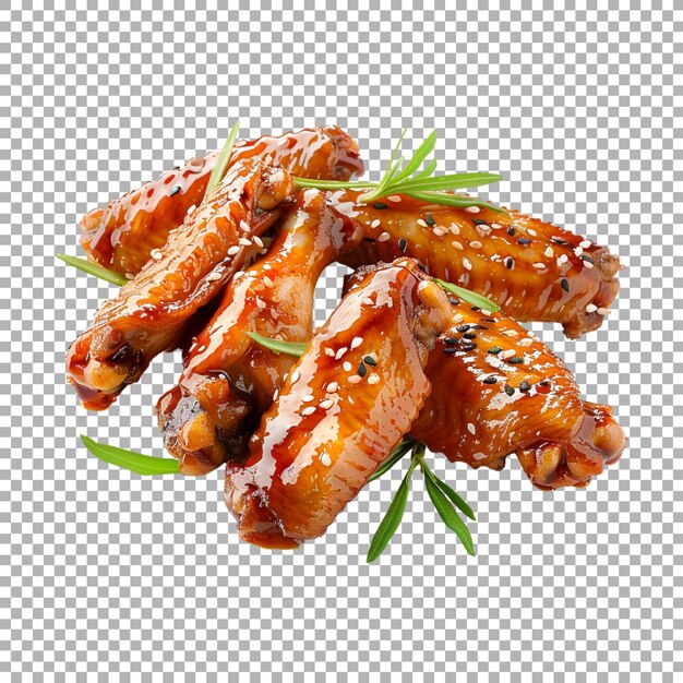 PSD grilled chicken meat on transparent background ai generated