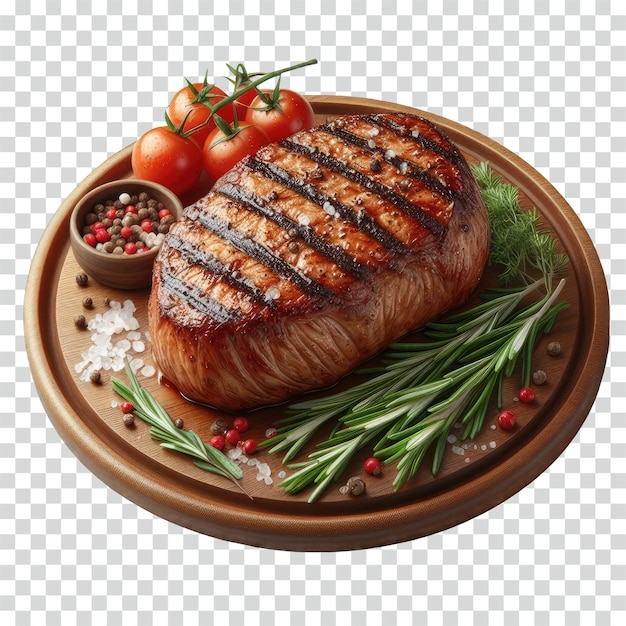 Grilled Meat in transparent background