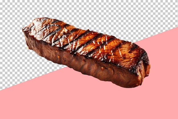 Grilled steak. isolated object, transparent background