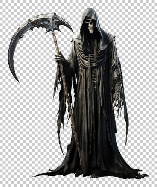 Grim Reaper Isolated on Transparent Background