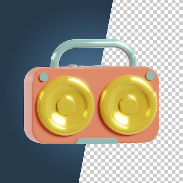 Groovy 3d icon retro 80s 90s elements