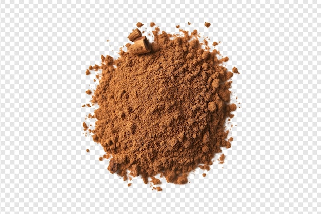 Ground spice on a transparent background