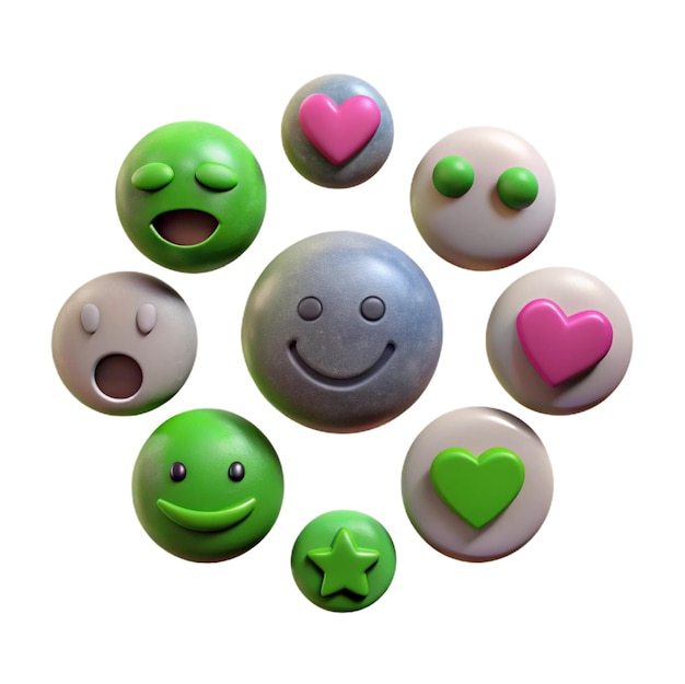 PSD a group of buttons with one that says quot love quot on it