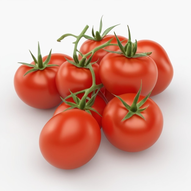 a group of cherry tomatoes with the word tomato on the top