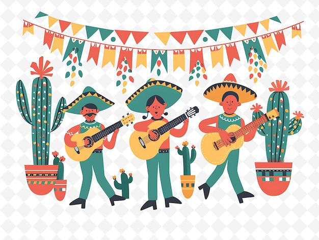 a group of people playing guitar and a cactus