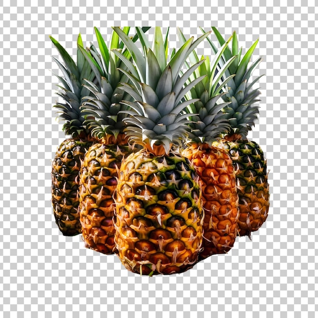 PSD a group of pineapples with the words pineapple on it